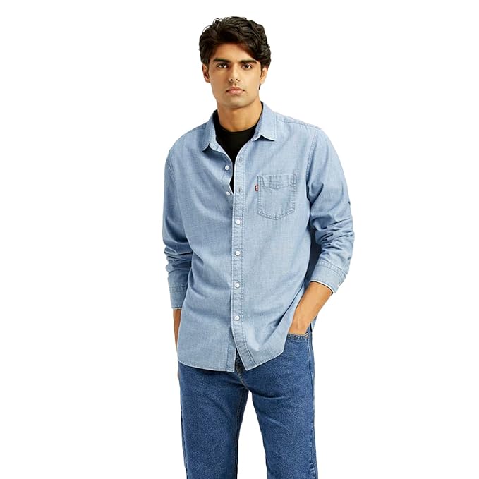 Levi's Men's Solid Slim Fit Shirt